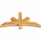Ekena Millwork Alberta Rough Sawn Timber Gable Bracket, Western Red Cedar, 48"W x 24"H x 4"D x 4"F, 12/12 Pitch GBW048X24X0404ALB00RWR - alternate 5